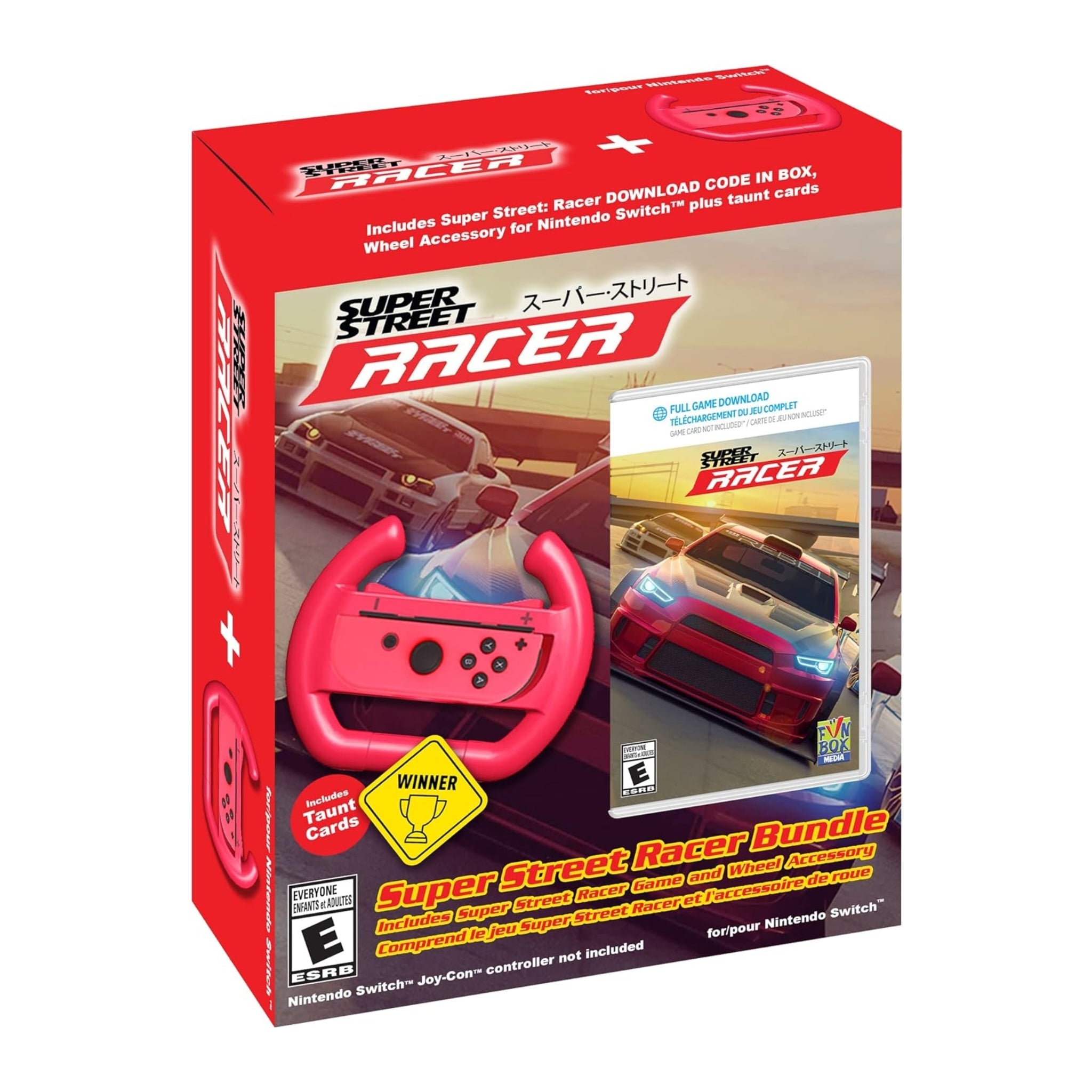 Super Street Racer Bunlde - Game + Joy-con Wheel Nintendo Switch