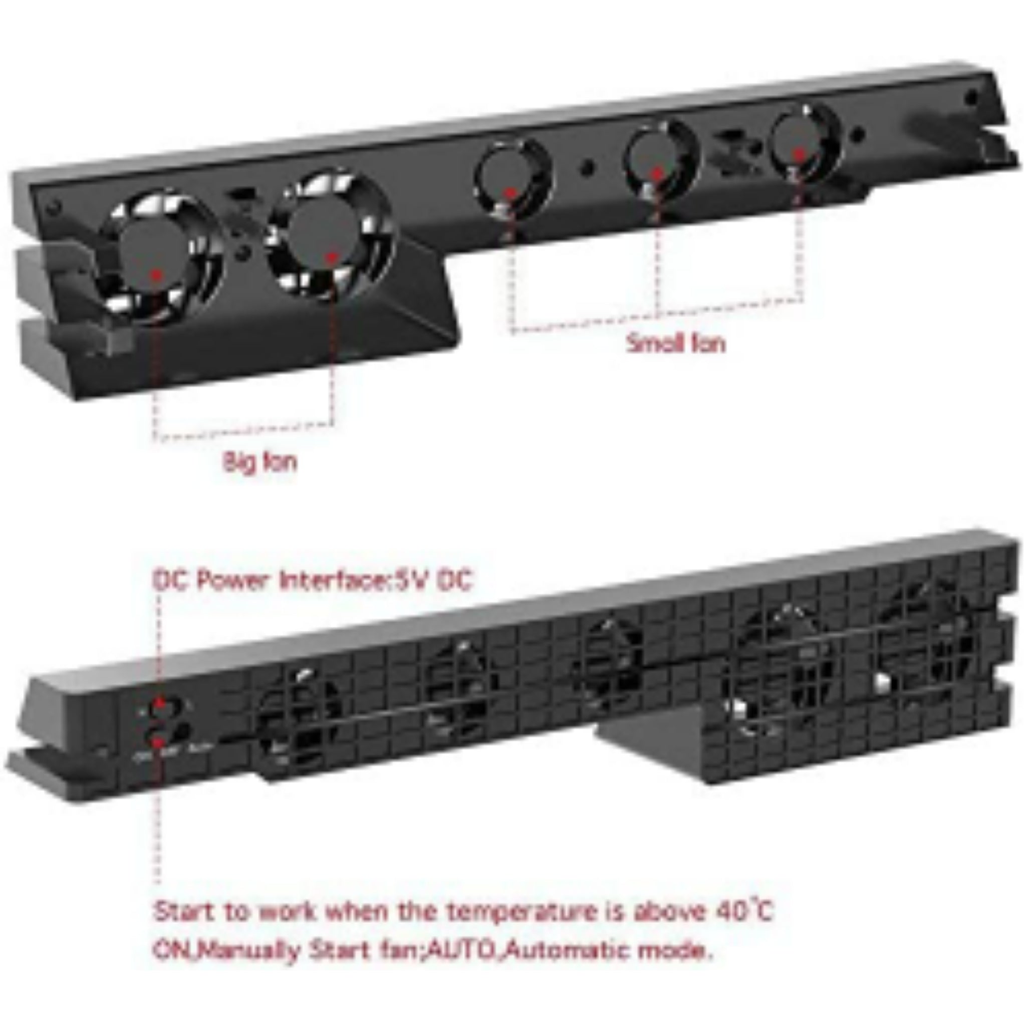Dobe Cooling Fan For Playstation 4 Pro Playstation Accessory