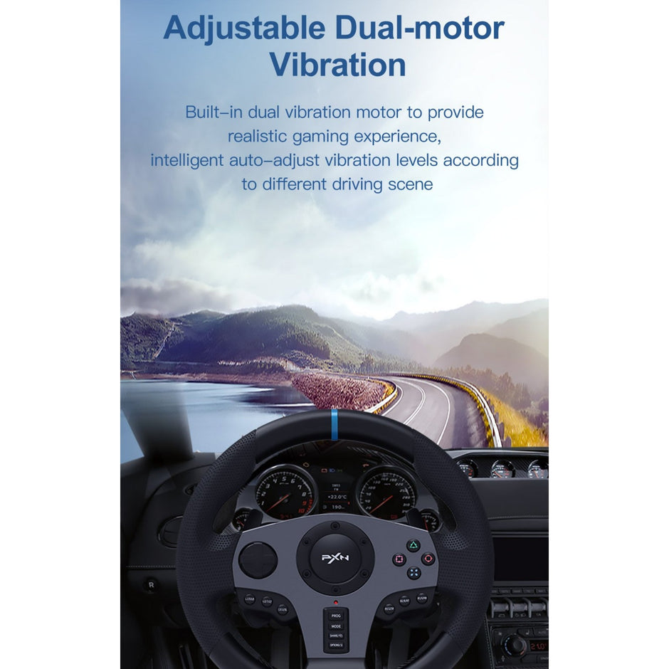 Pxn V9 270/900 Degree Steering Wheel For Ps4 Xbox One Series X/s Nintendo Switch Pc Playstation 4