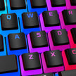 Hyperx Pudding Keycaps - Double Shot Pbt Keycap Full Key Set Black Gaming Accessory