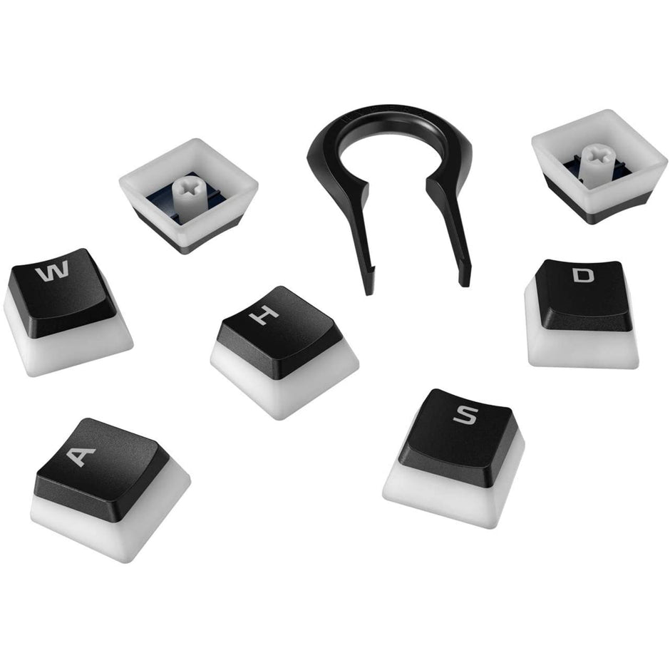 HyperX Pudding Keycaps - Double Shot PBT Keycap Full Key Set - Black