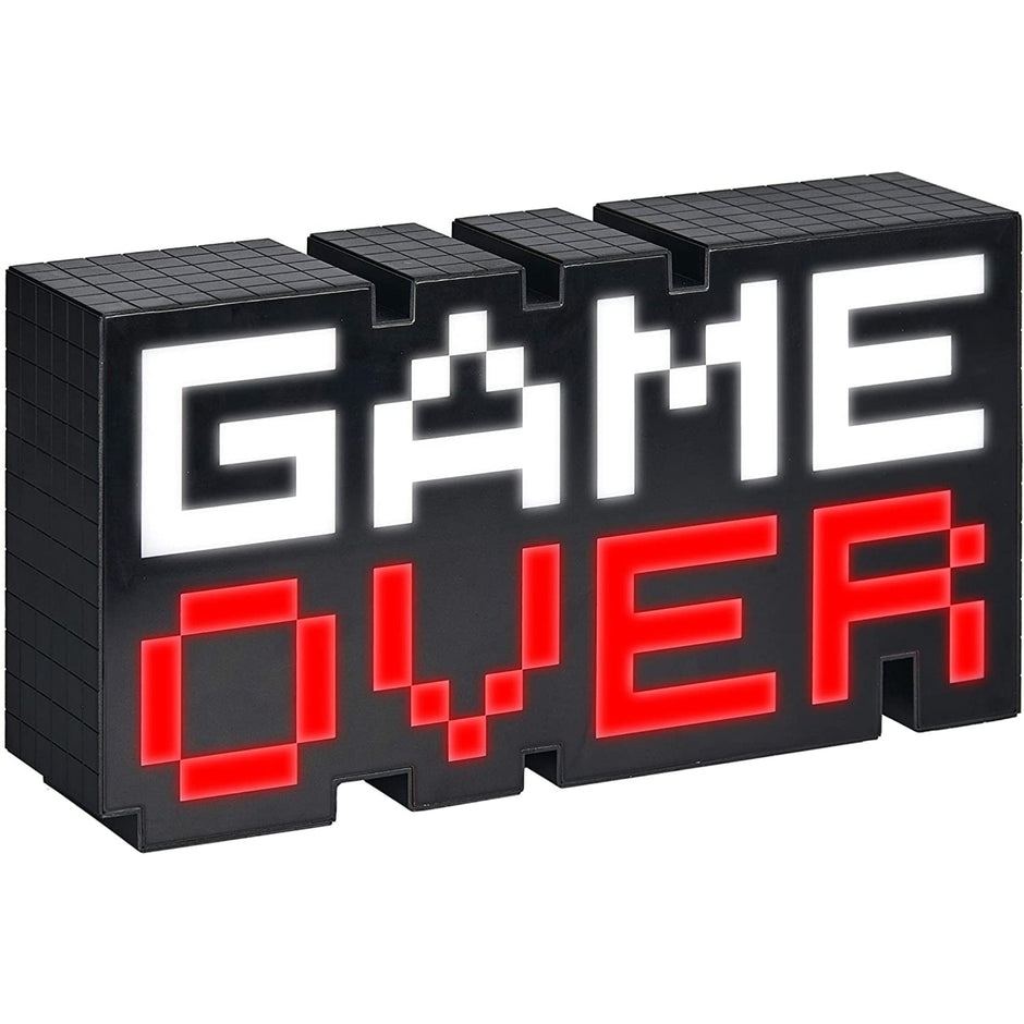 Game Over 8-Bit Pixel Light, Color Changing Light  