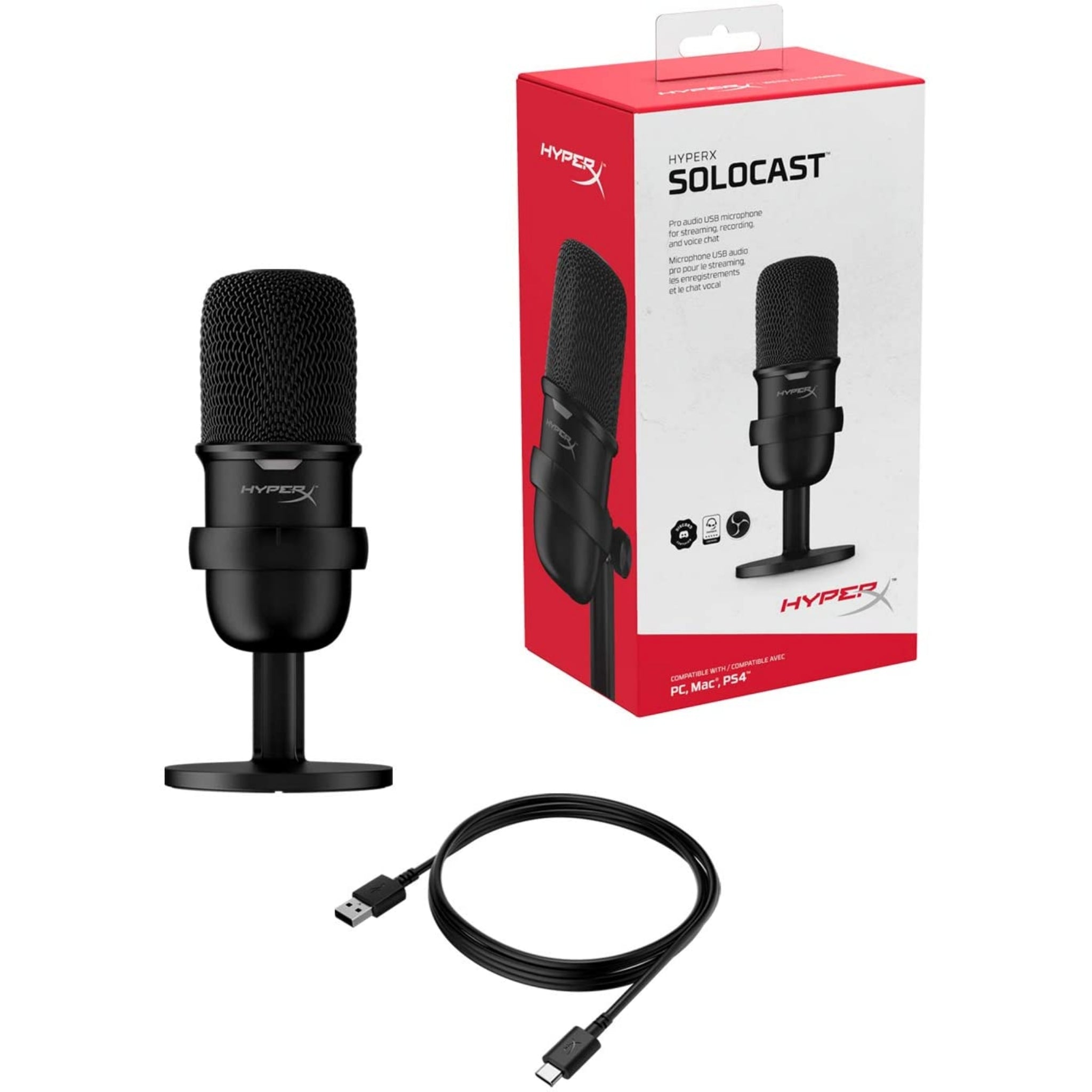 HyperX SoloCast – USB Gaming Microphone