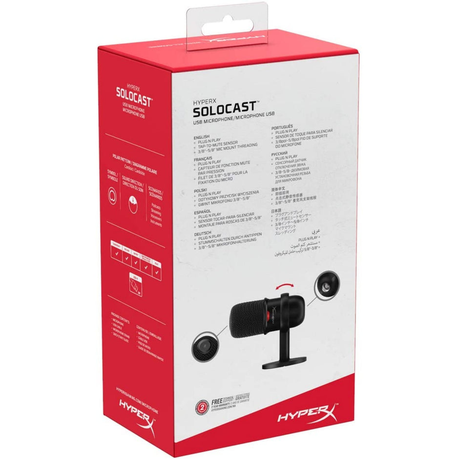 HyperX SoloCast – USB Gaming Microphone