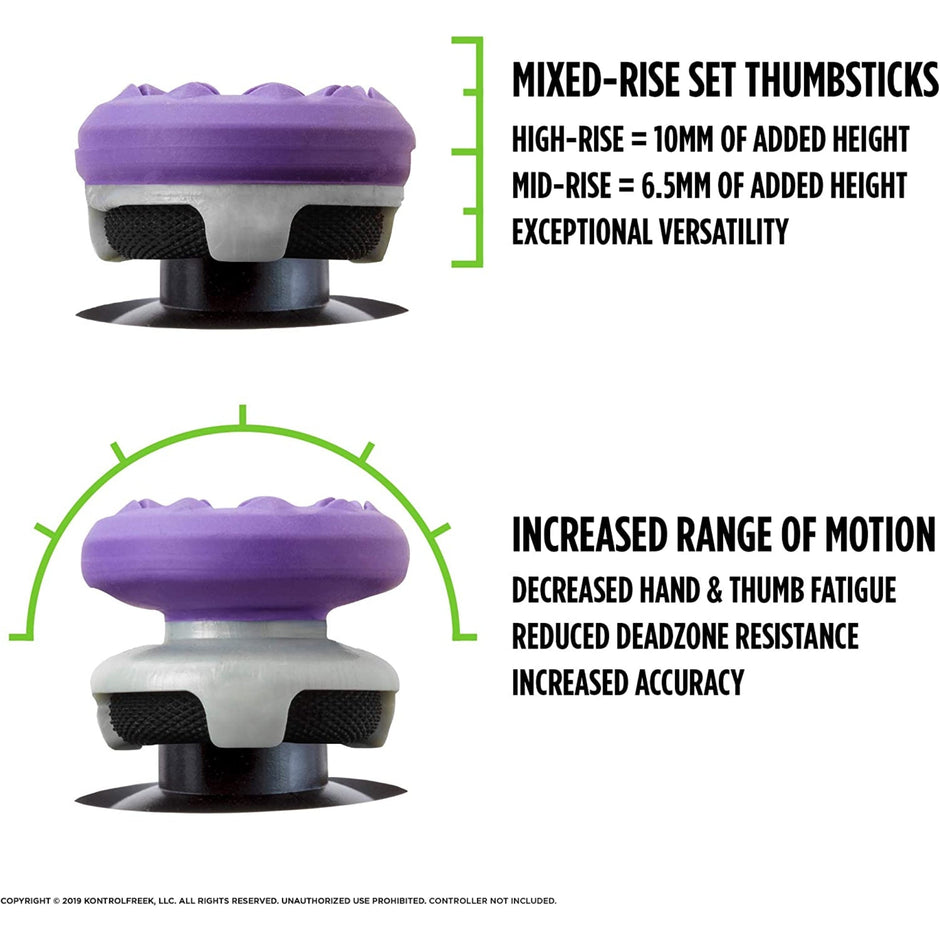 KontrolFreek FPS Freek Galaxy Purple for Xbox One and Xbox Series X|S Controllers