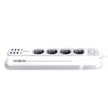 Moxom MX-ST05 Safety power strip with 4 Sockets & 8 USB Ports(6x USB, 2x USB Type-C)