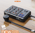 MOXOM 2 Meter Power Strip | 7 USB + 1 PD 20W, 2500W Max Outlets, 12-in-1 Multi-Function Power Hub