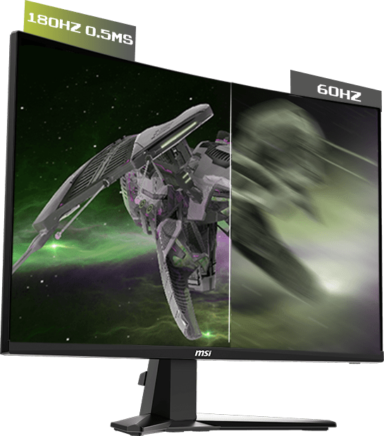 MSI Mag 32 inch WQHD Curved Gaming Monitor , 180hz refresh rate, 0.5ms GtG (Playstation, XBOX, PC)