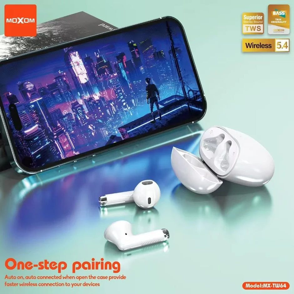 MOXOM Mini Minimalist TWS Wireless Earbuds MX-TW64