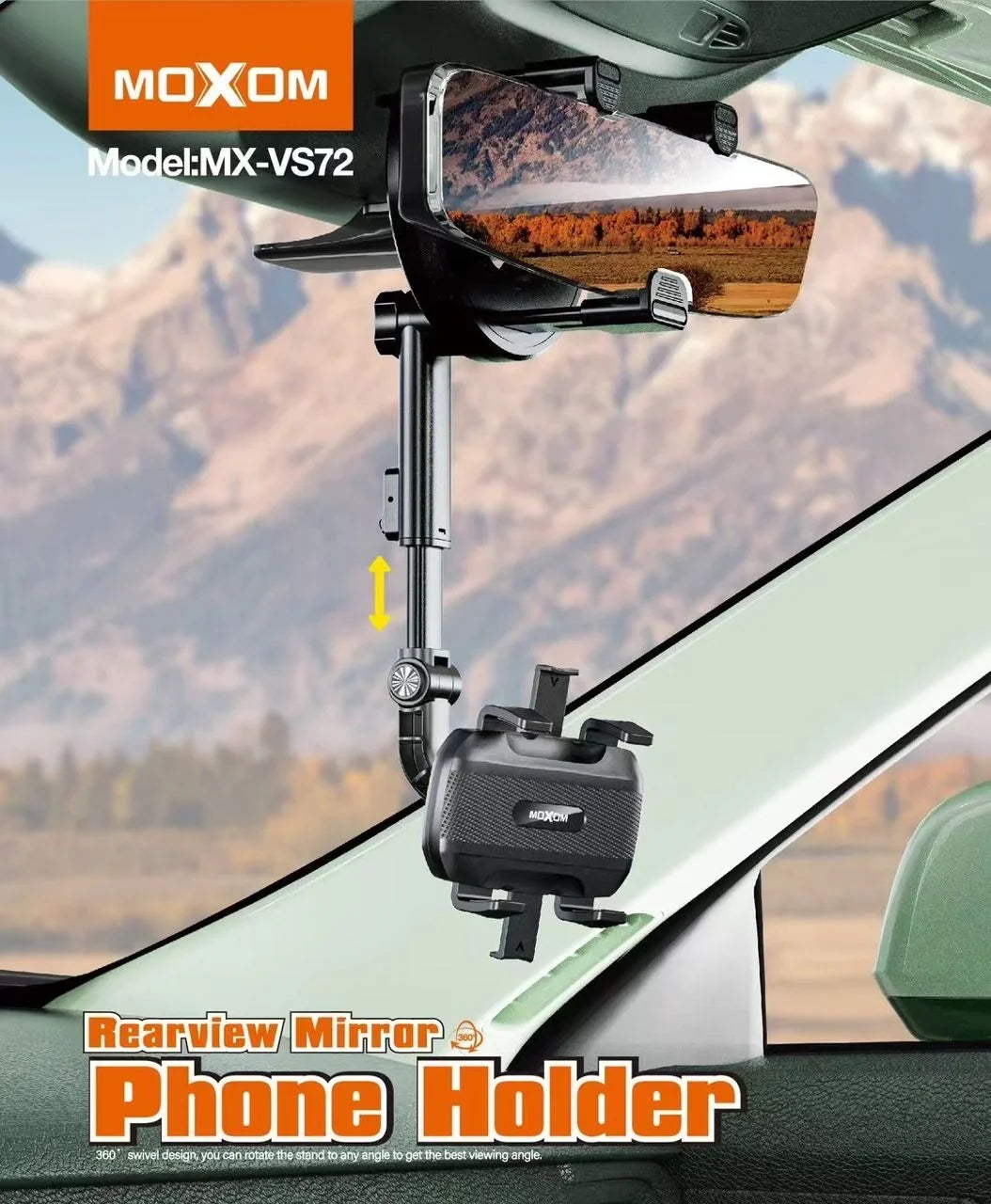 MOXOM  Phone Holder for Car Rearview Mirror