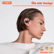 MOXOM MX-TW44 OWS OPEN AIR CONDUCTION ON EAR TWS WIRELESS V5.3 BLUETOOTH EARPHONES EARBUDS - Black