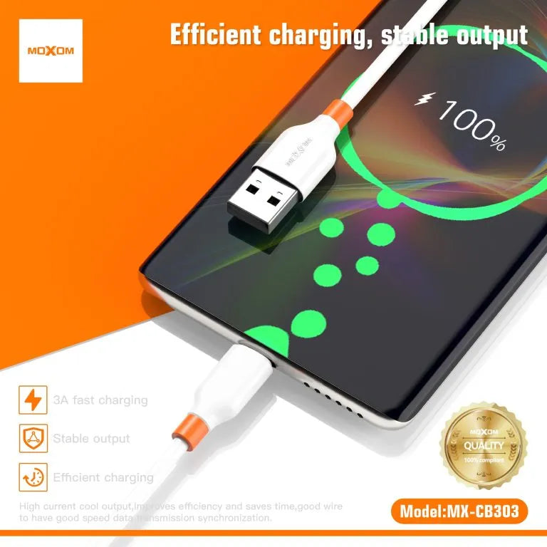 MOXOM 1M Fast Charging Data Cable