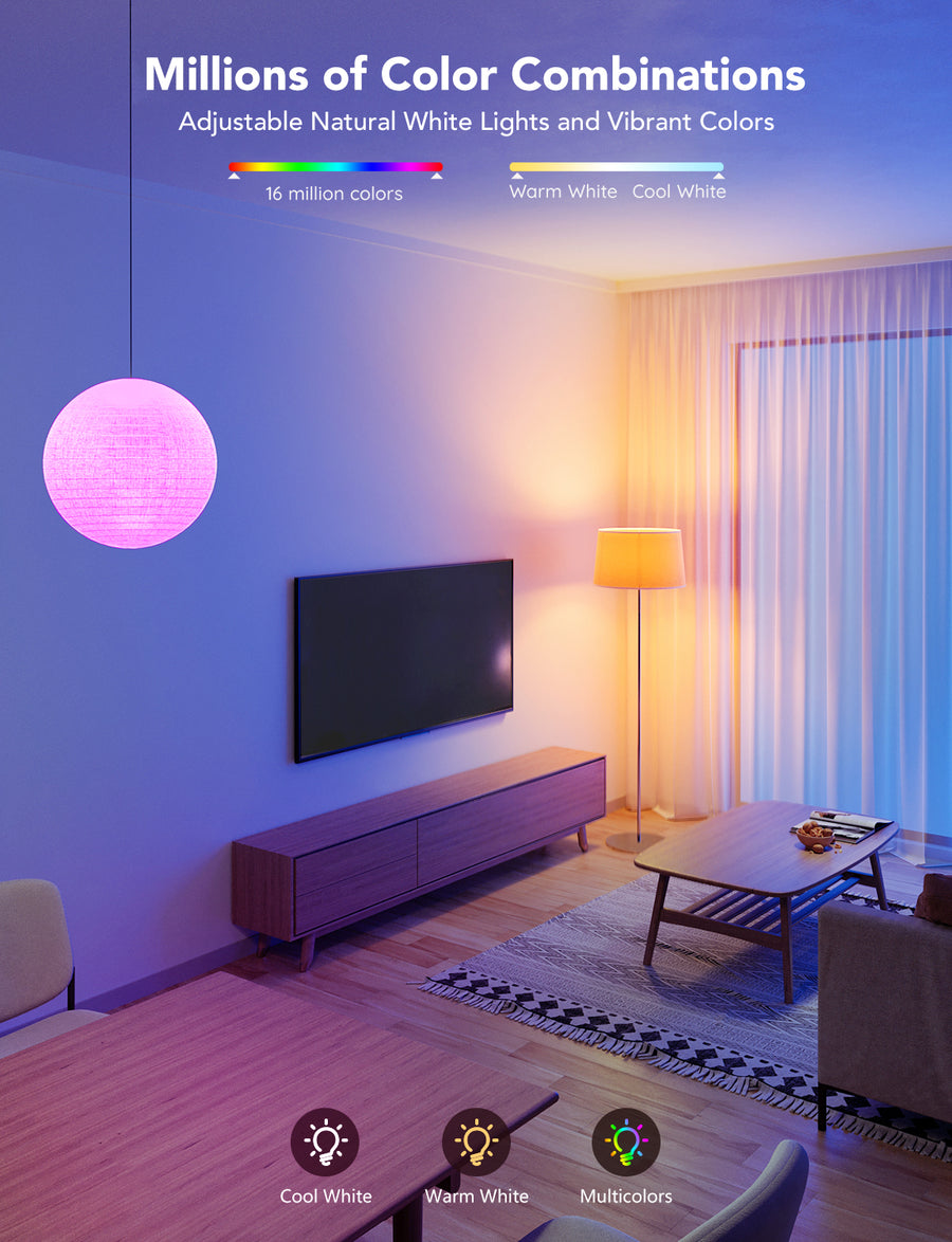 Govee Smart RGBWW Light Bulbs 1200 Lumens