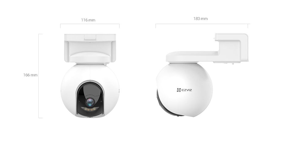 EZVIZ CB8 Smart Ai Home Battery Camera with Solar Panel QHD resolution