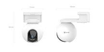 EZVIZ CB8 Smart Ai Home Battery Camera with Solar Panel QHD resolution