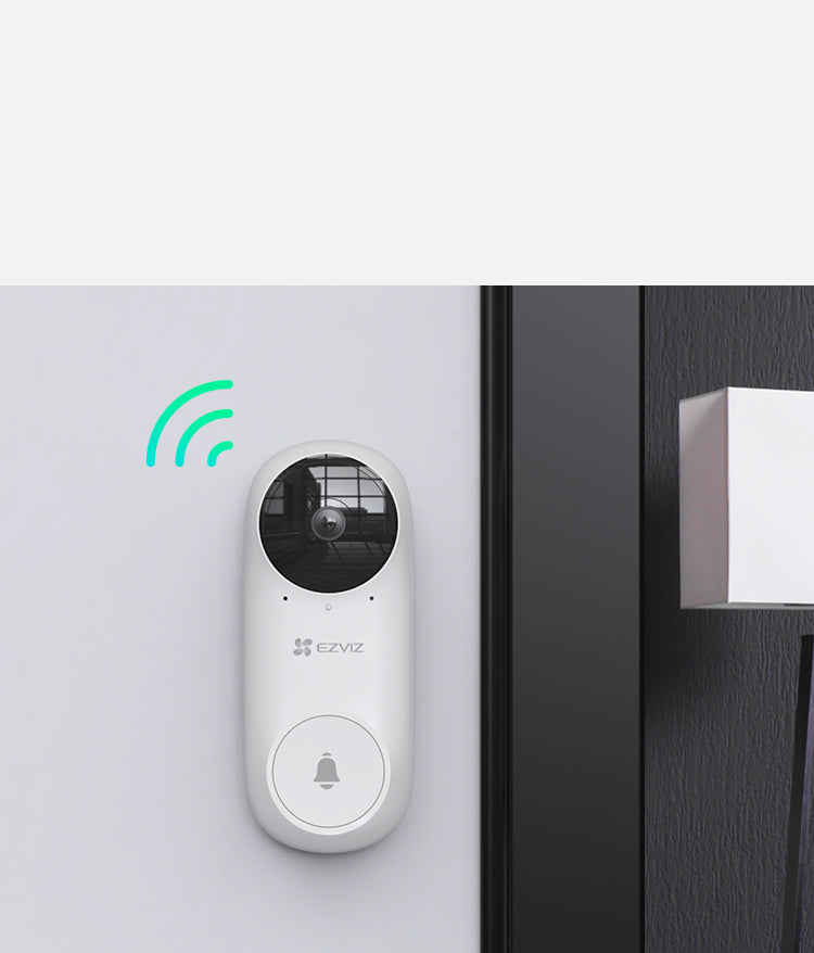 EZVIZ DB2C Kit  Wire-Free Video Doorbell with Chime