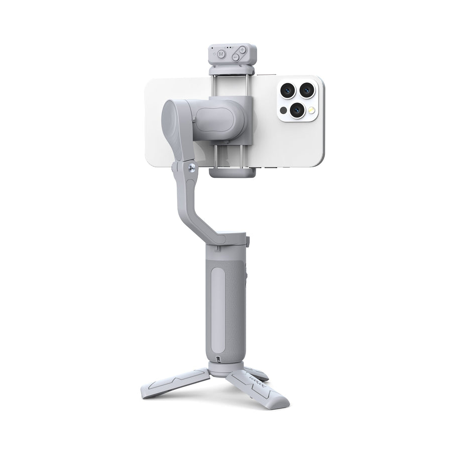 Hohem iSteady XE Phone Gimbal Stabilizer (2023) with a Magnatic Light