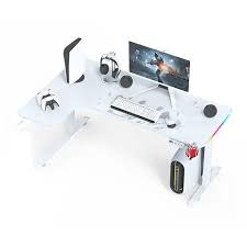 Gaming Desk , L-Shaped, RGB, Carbon Fiber