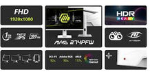 MSI Mag 27 inch FHD 180hz gaming monitor for PC , PS5, XBOX (white color)
