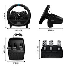 Logitech G923 TRUEFORCE Racing Wheel and Pedals for PS5 , PS4, PC