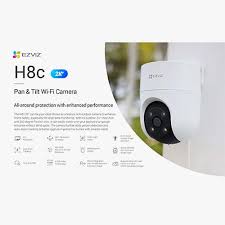 EZVIZ H8c outdoor Wi-Fi smart Ai security camera with QHD resolution ansd full night color vision