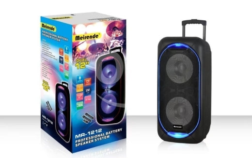 MEIRENDE MR-1212 Trolley Bluetooth Karaoke Speaker dual 12inch
