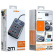 MOXOM 2 Meter Power Strip | 7 USB + 1 PD 20W, 2500W Max Outlets, 12-in-1 Multi-Function Power Hub