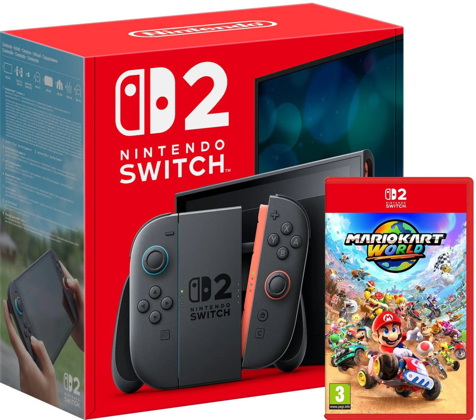 Nintendo Switch 2 Console + Mario Kart World Bundle physical game