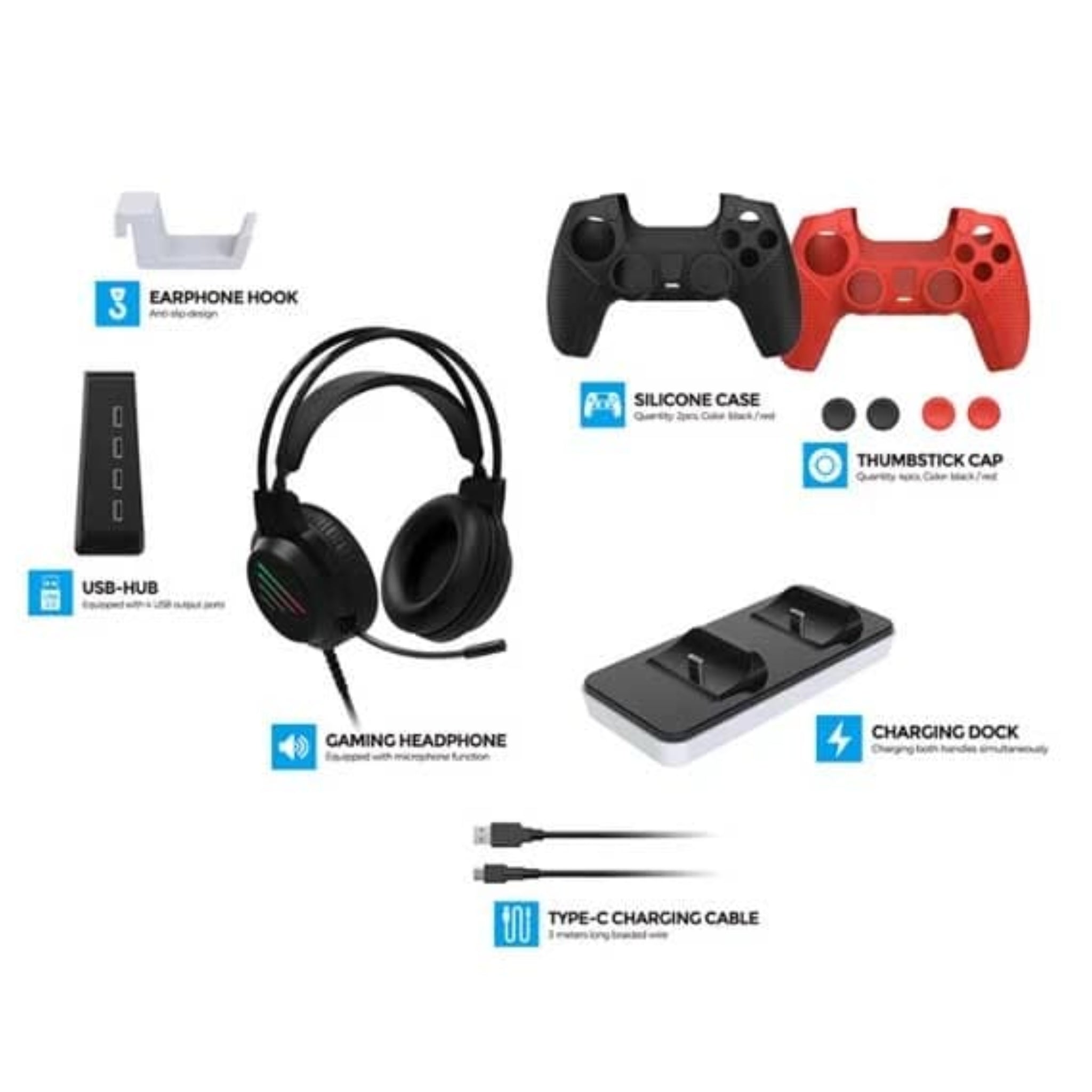 Dobe Player Pack Kit For PS5