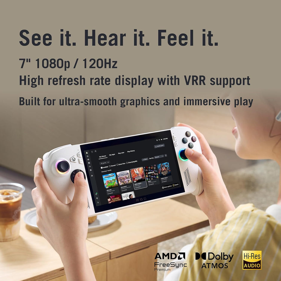 ASUS ROG Xbox Ally 7” 1080p 120Hz Gaming Handheld Touchscreen AMD Ryzen™ Z2 A 16GB RAM 512GB SSD White