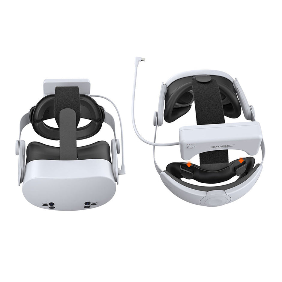 Dobe Adjustable Head Strap & Rechargeable Battery 18500mWh for Meta Quest 3 / Meta Quest 3S TY-3878