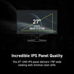 msi MAG 275UPD E14 27 inch 4K 3840 x 2160 (UHD) Dual Mode FHD 288Hz / 4K UHD 144Hz Gaming Monitor