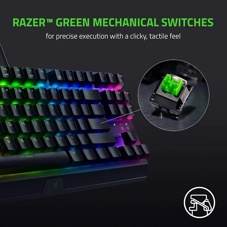 Razer BlackWidow V3 Tenkeyless - Wired Mechanical Gaming Keyboard