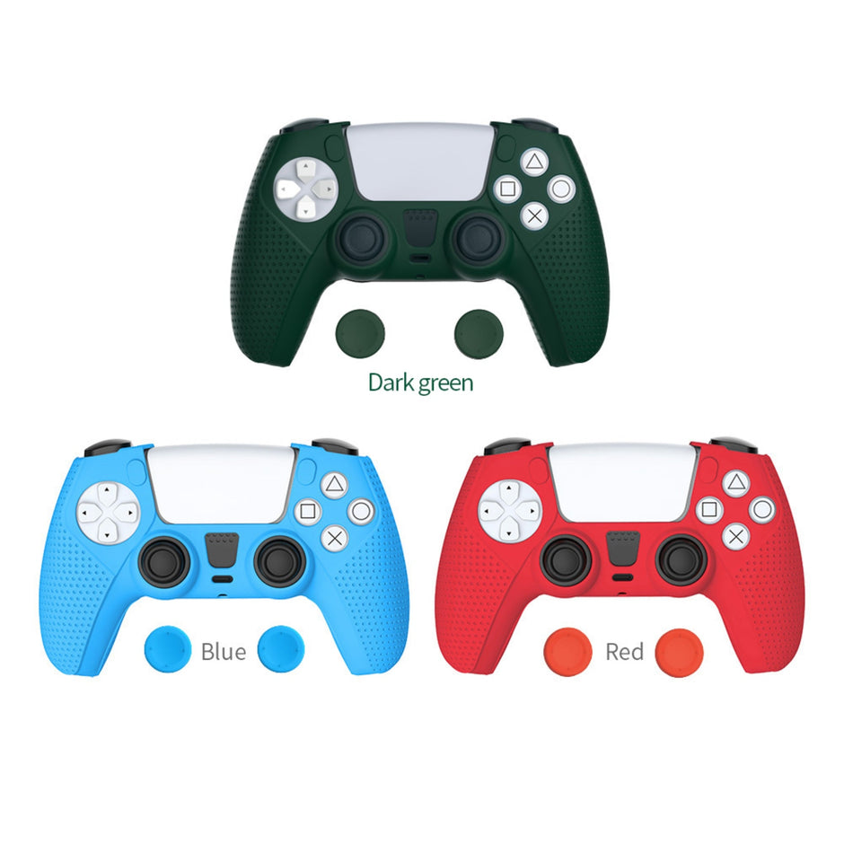 DOBE Silicone Anti-Slip Cover with two Thumb Grips For PS5 Dualsense Controller