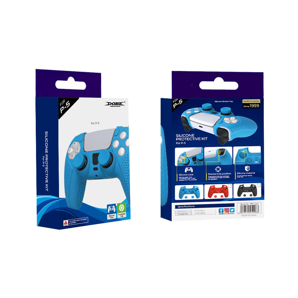 DOBE Silicone Anti-Slip Cover with two Thumb Grips For PS5 Dualsense Controller