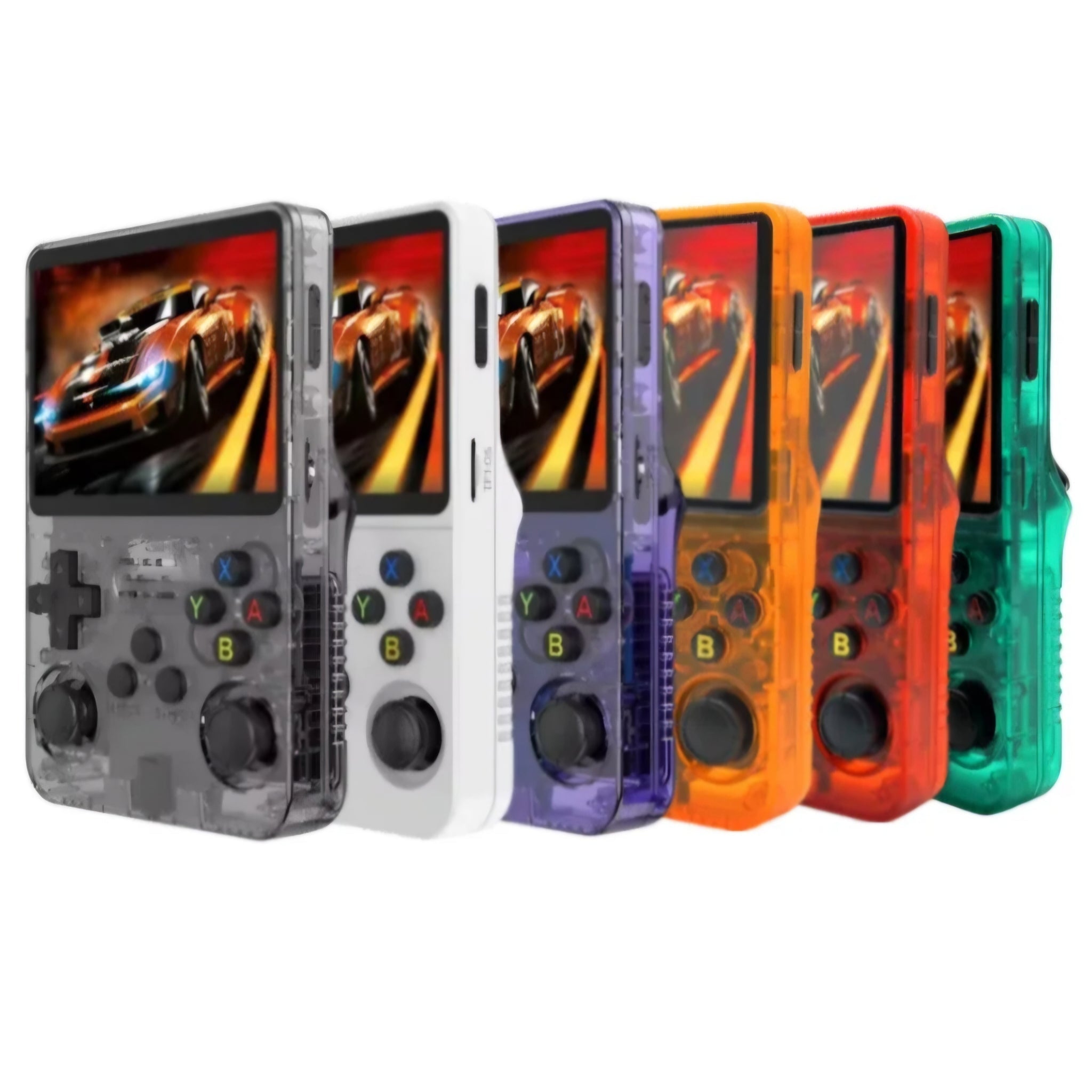 R36S Video Game Handheld Console, Built-in 64GB TF Card, 3.5 Inch IPS Screen, Retro Linux System, Support 15000+ Classic Games, 2.4G Wireless Gamepad, TV, Monitor Connection