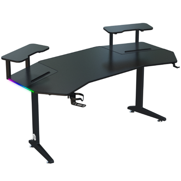 V7 Wing-Shaped RGB Gaming Desk - 160cm