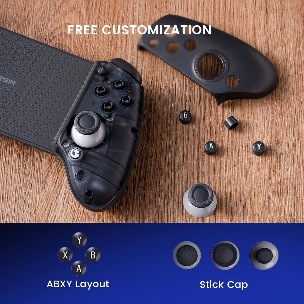 GameSir G8 Plus Bluetooth Mobile Game Controller for Nintendo Switch 1/2, iOS, Android & Tablets, Wireless Gamepad with Hall Effect Joysticks/Hall Trigger