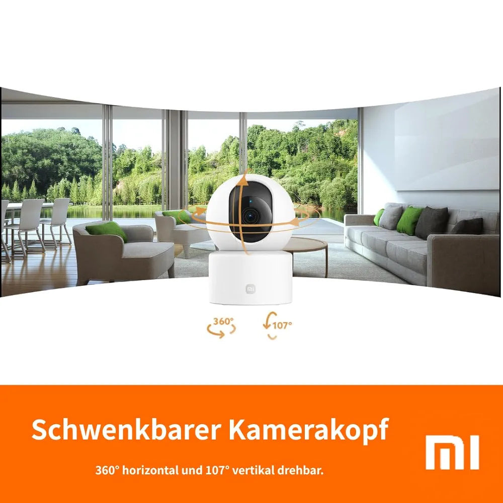 Xiaomi Smart Camera C301 | 3MP | Infrared Night Vision | 360° horizontally and 107° vertically | Human Detection | protecting privacy | two-way voice calls