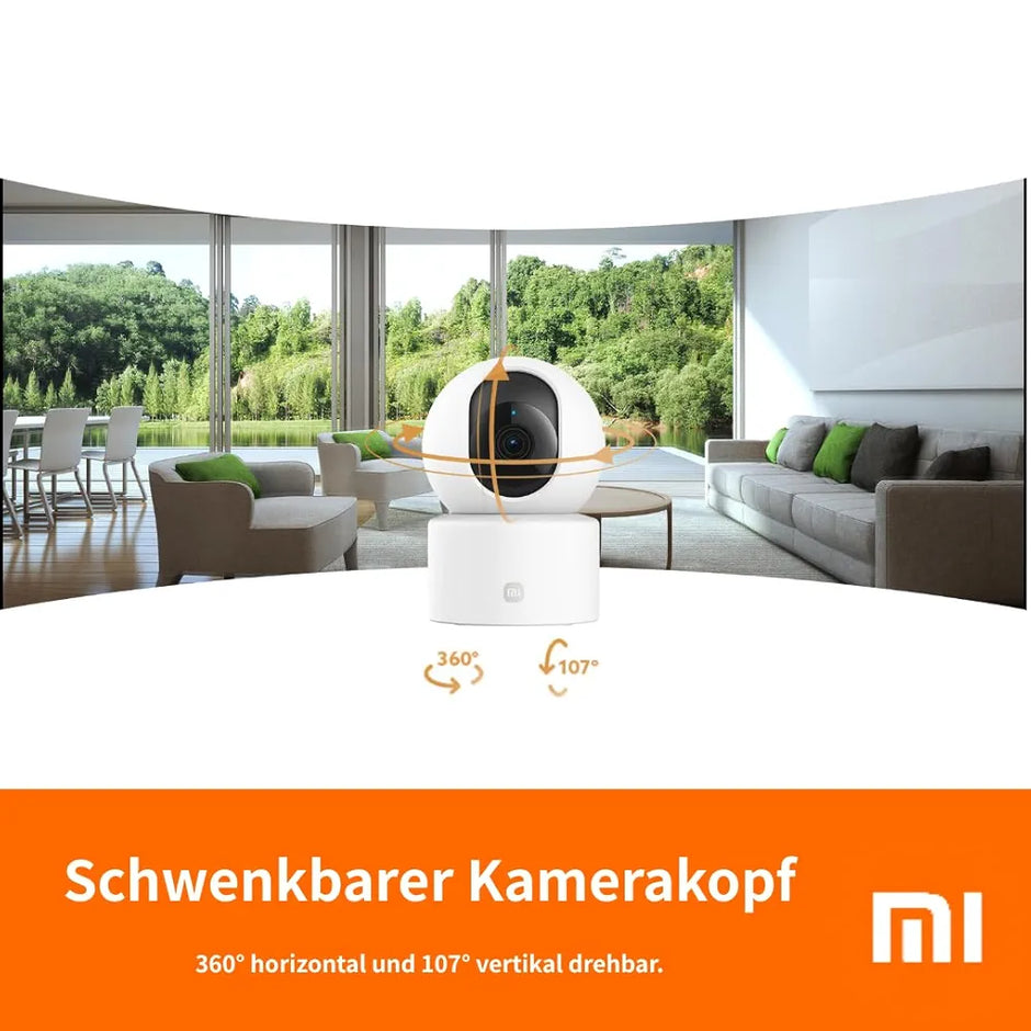 Xiaomi Smart Camera C301 | 3MP | Infrared Night Vision | 360° horizontally and 107° vertically | Human Detection | protecting privacy | two-way voice calls