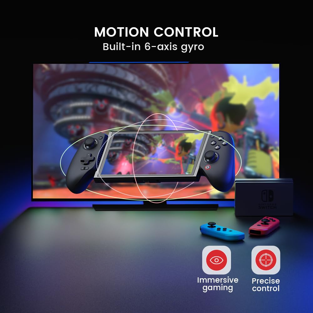 GameSir G8 Plus Bluetooth Mobile Game Controller for Nintendo Switch 1/2, iOS, Android & Tablets, Wireless Gamepad with Hall Effect Joysticks/Hall Trigger