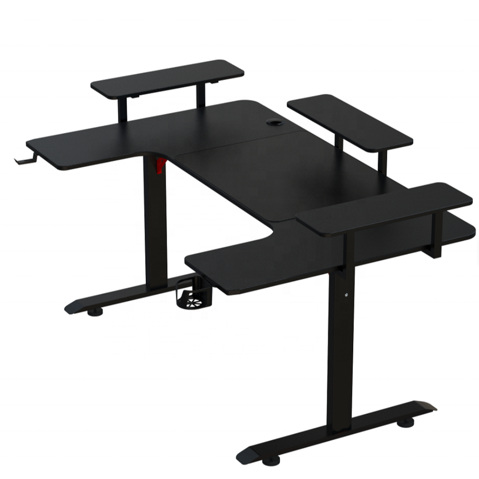 U8  U-Shaped RGB 160cm Gaming Desk with Cup & Headset Holder