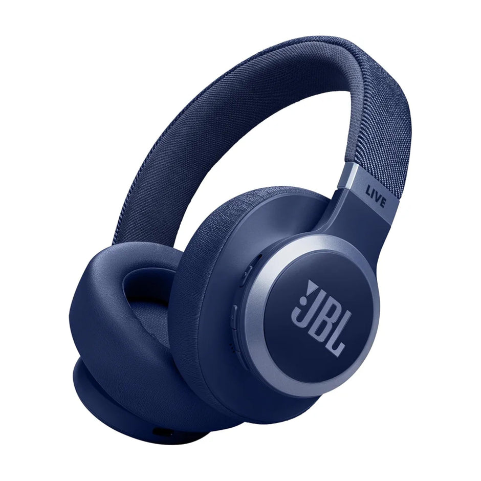 JBL LIVE 770 NC Wireless Over-Ear Headphones – Adaptive Noise Cancelling, 70H Battery, Smart Ambient & Bluetooth 5.3 - Blue