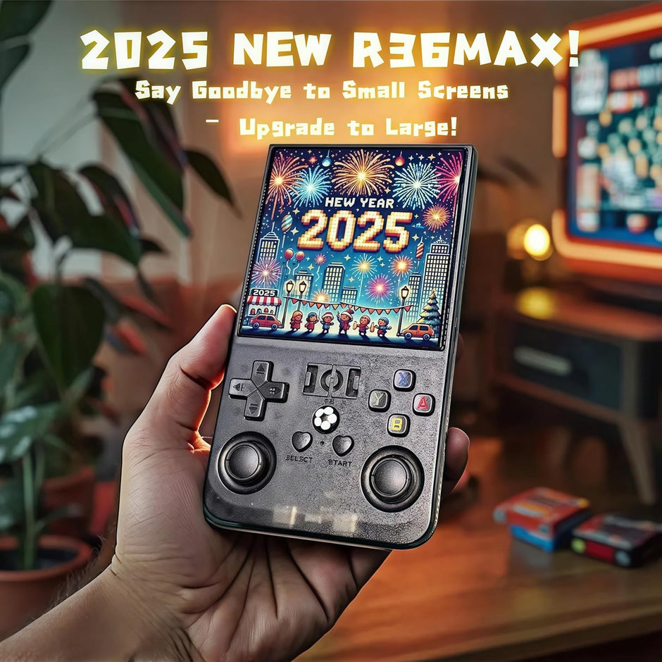 2026 R36 Max 4inch IPS 21000+ Games Video Handheld Game Players 4000mAh OS Linux System Hand Retro Game Console