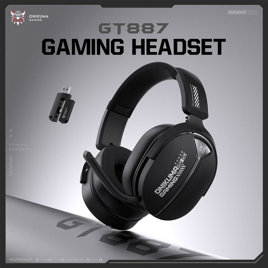 Onikuma GT887 4-Mode Gaming Headset with Microphone - Black