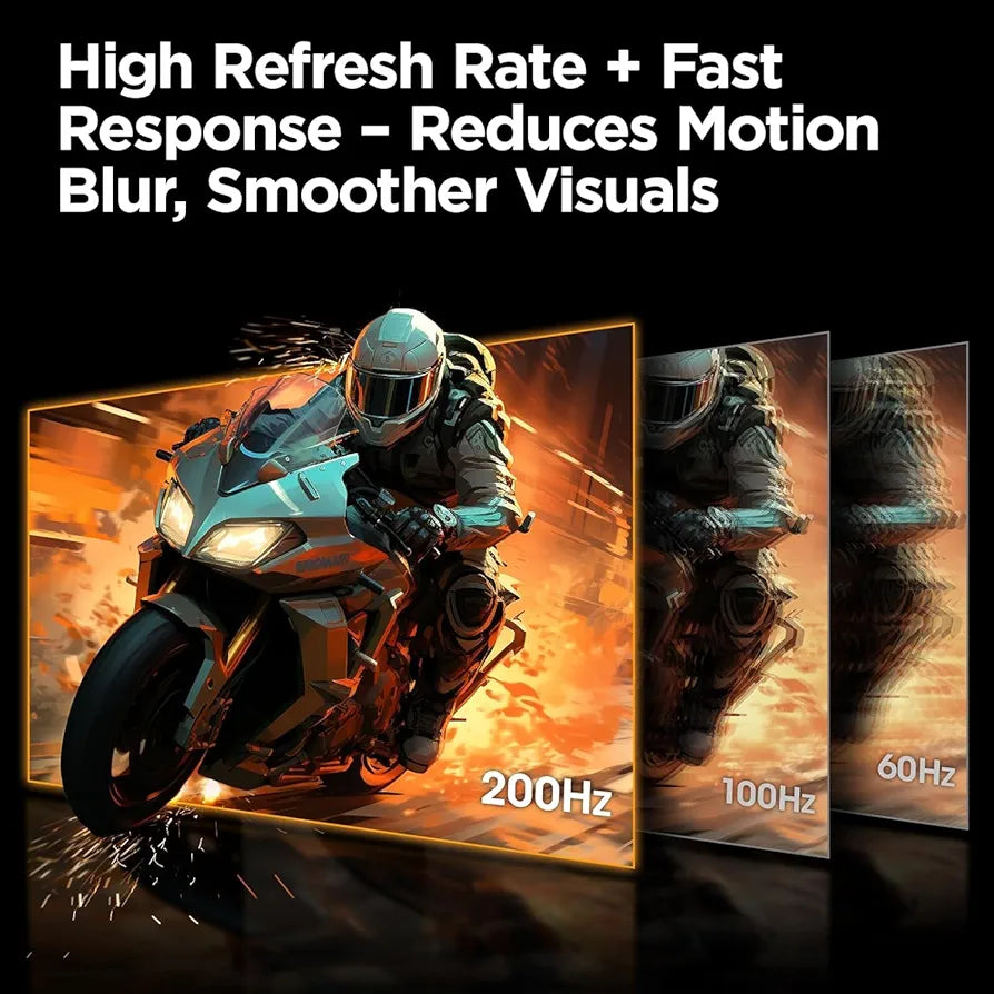 KOORUI G2722p 27 Inch 2K 200Hz QHD (2560 x 1440p) Fast IPS Screen, 1ms Response Time, HDR 400 Gaming Monitor