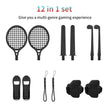 Lucky Fox 12 in 1 Sports Kit for Nintendo Switch 2 - Black