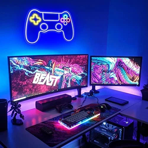 LED Light Neon Sign For Wall Decor 40×26 cm - Game Controller