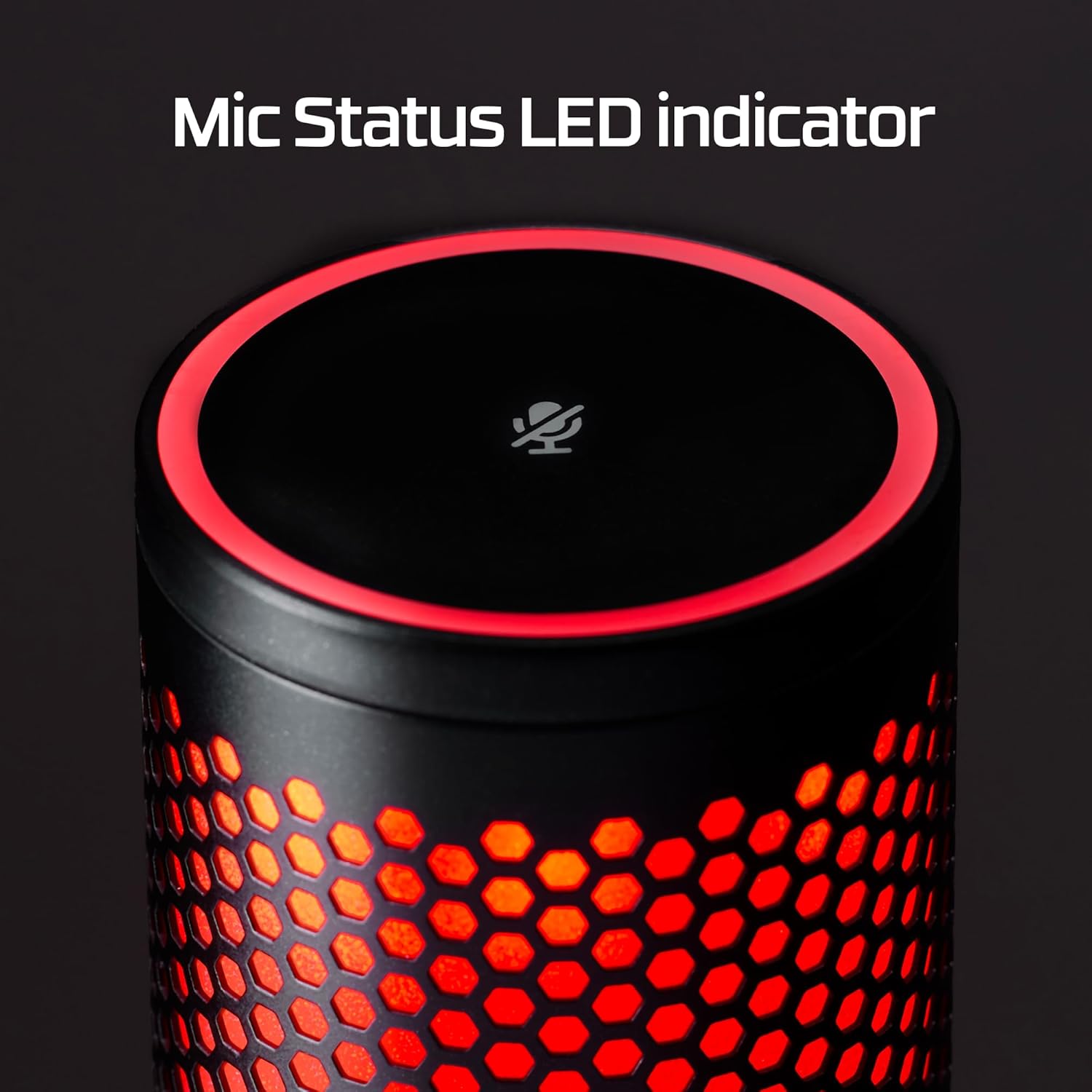 HyperX QuadCast 2 – USB Microphone for Gaming, Streaming and Podcasting, with On-Board Controls, LED Lighting, Removable Shock Mount, PC, Mac, PS5, PS4, USB-C - Black