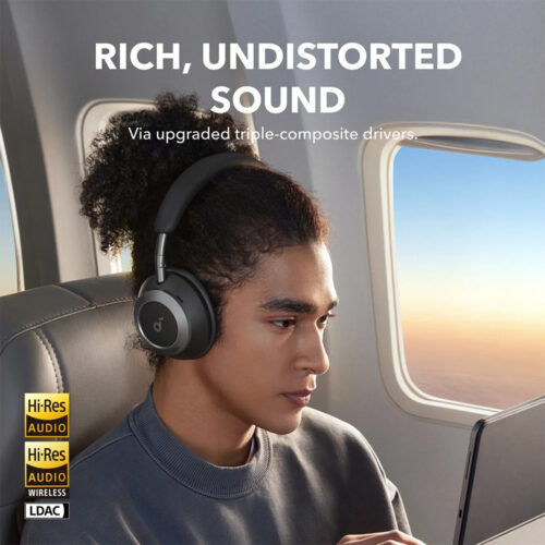 Soundcore by Anker Space One Pro Wireless Over-Ear Closed-Back Headphones - Black